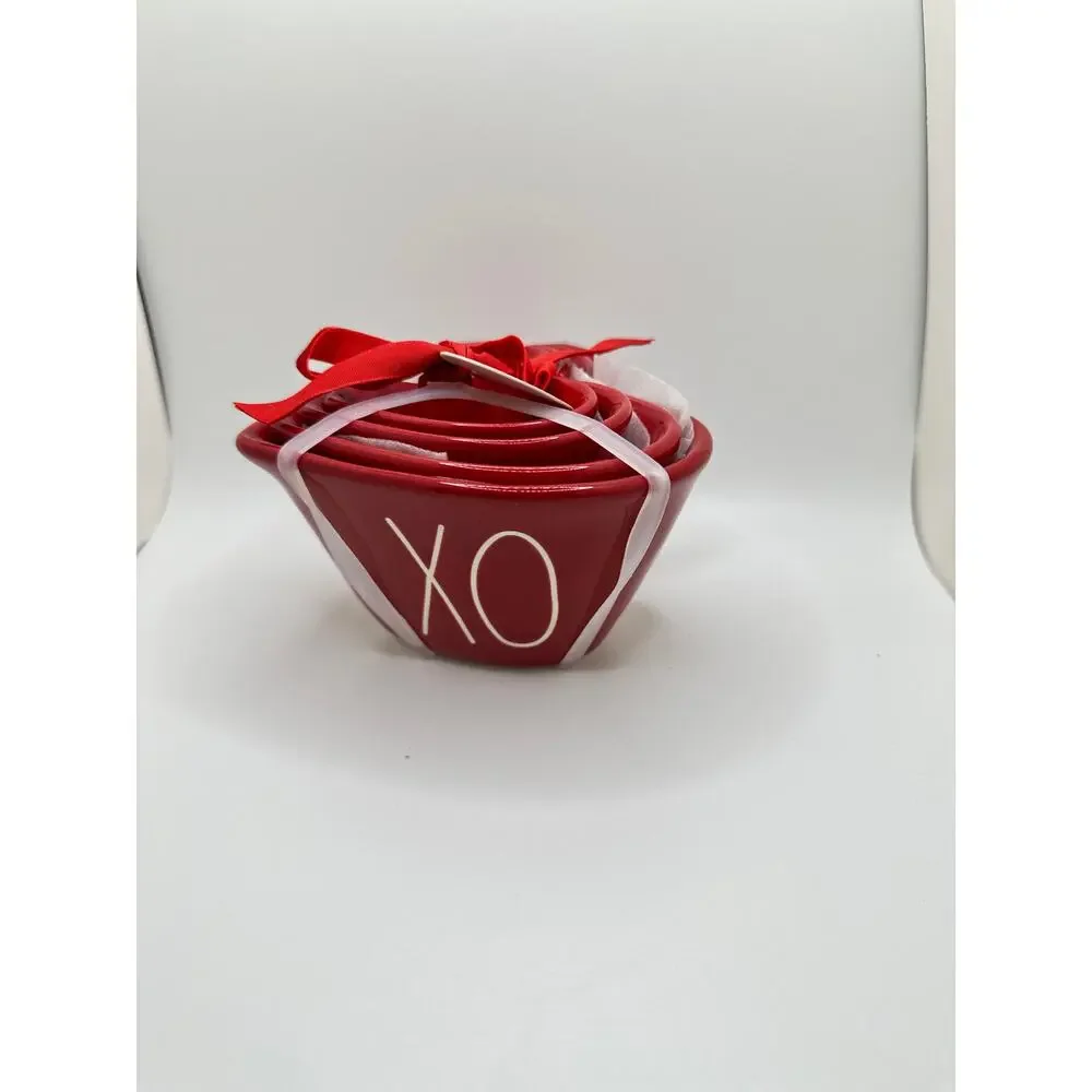 Rae Dunn Red Heart Valentine's Measuring Cups